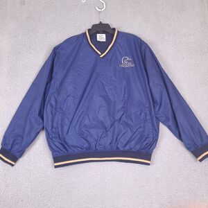 Ducks Unlimited Windbreaker Jacket Mens XL Blue Golf Pullover Lined Outdoor‎